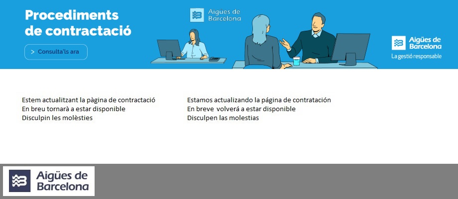 Estem actualitzant la Seu electr&ograve;nica. En breu tornar&agrave; a estar disponible. Discupeu les mol&egrave;sties.